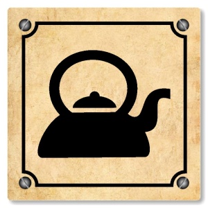 Kuchyňka, 118x118mm, pergamen, Kansas